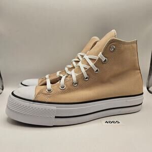 CONVERSE WOMEN'S 11 CTAS LIFT HI PLATFORM TRUE COASTAL DUNE A11874F NWOB